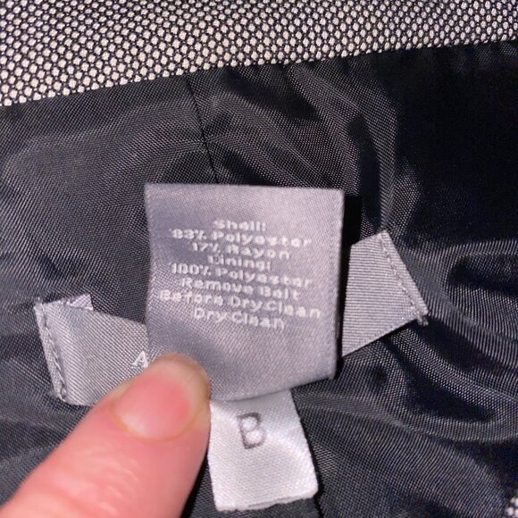 Black and White Seamed Ann Taylor Blazer - Picture 8 of 8